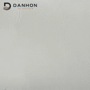 Danhon 0.8mm glossy white wrinkle patent PU leather for shoes bags garments and accessories main image