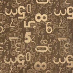 Sepia brown Danhon vintage mixed number embossed faux PU leather fabric, 0.9mm thick 54 inch wide for bags and furniture upholstery