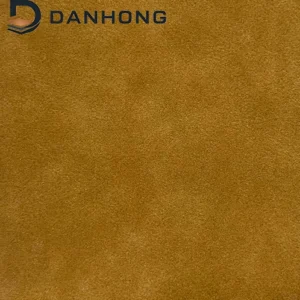 Danhon 1.2mm 54 inch camel rough sheep bar faux leather matte nubuck synthetic leather texture for handbags and sofa upholstery