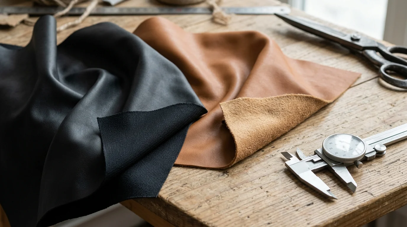Illustrative flexible swatches and backing appearances